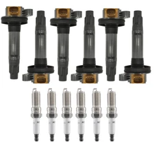 6X Ignition Coils + 6X iridium Spark Plugs For 2012-2019 Ford Taurus 3.5L V6