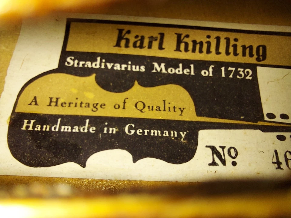 Karl Knilling 4/4 Violin W/ Case & Bow, Good Condition, Germany - Image 3 of 4