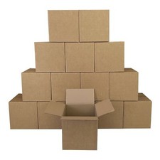 UOFFICE Heavy Duty Corrugated Boxes 18" x 18" x 18" 275lb Pack of 10 Cube Boxes