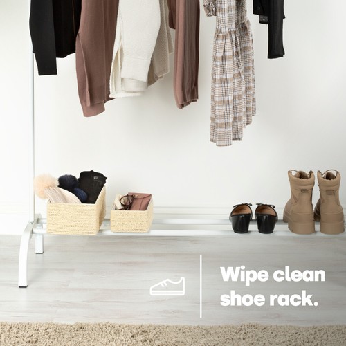 Heavy Duty Clothes Rail Rack Garment Hanging Display Stand Shoes Storage Shelves - Picture 2 of 8