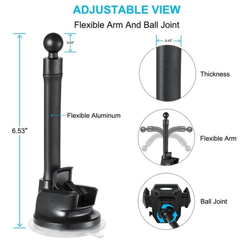 For Galaxy S20/S21/S23/S24/FE - Car Mount Magnetic Holder Dash Windshield - 第 5/6 張圖片