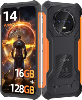 CUBOT KINGKONG ES 16GB+128GB Rugged Smartphone 4G 2*Sim Android 14 Handy Face ID