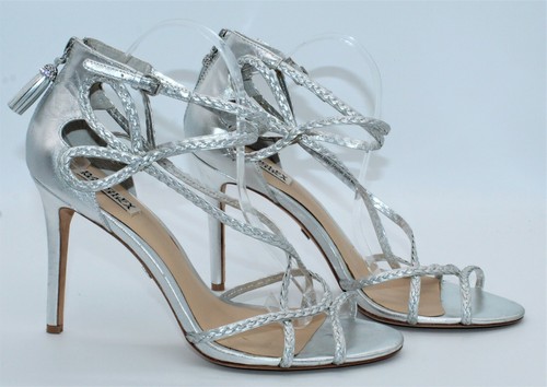 BADGLEY MISCHKA Silver Metallic Ankle 