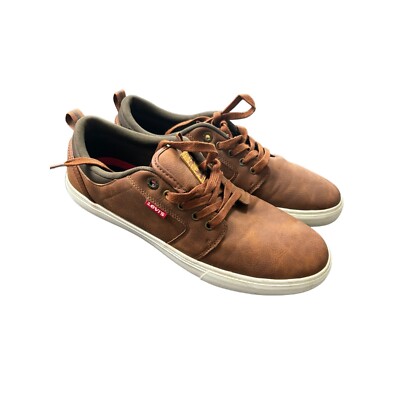 Levi's Men's Brown Leather Casual Sneakers Size 11