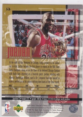MICHAEL JORDAN 1988 NBA Slam Dunk Champion MJ Collection