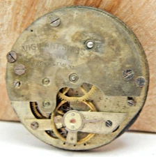 Vintage Vigilant 1 Adjustment 0 size lever set hunting pocket watch movement