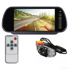 7" Mirror Monitor Auto LED Rear View Backup Camera For Honda Accord 2003 to 2007
