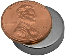 20mm x 5mm Disc - Neodymium Rare Earth Magnet, Grade N48