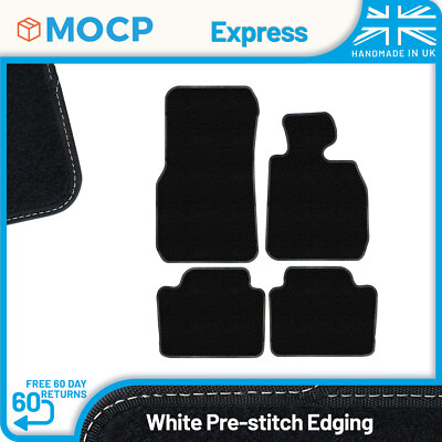 Express with White Pre-Stitch Trim Car Mats to fit BMW 3 Series F31 Touring 2...