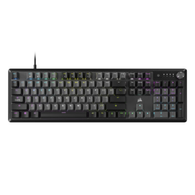 Corsair K70 Core RGB Gaming-Tastatur Grau mechanisch Aluminium Drehknopf