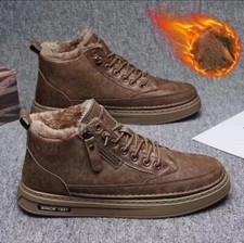 Stivali uomo invernali suola spessa caldo cotone scarpe antiscivolo outdoor neve