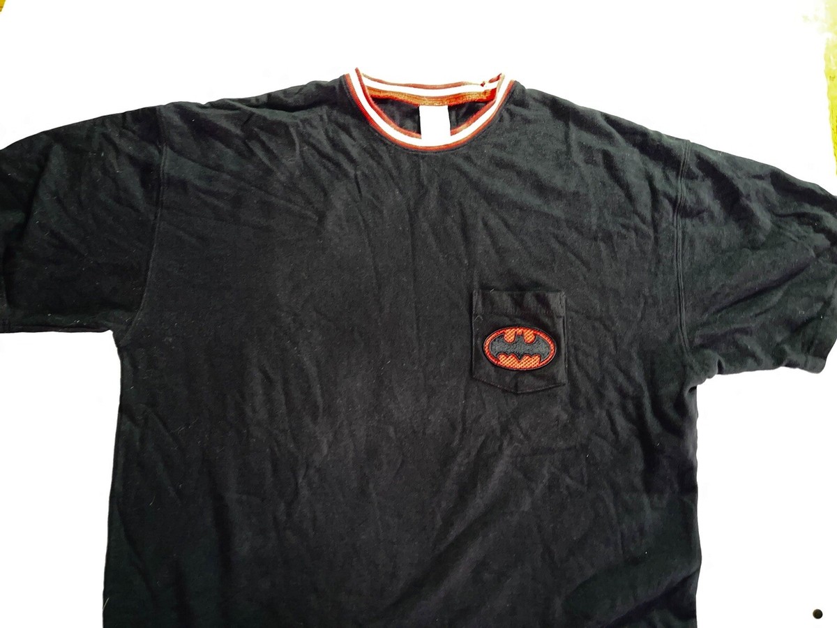 Batman T-Shirt Black XXL VINTAGE 1990s Official Warner Brothers 