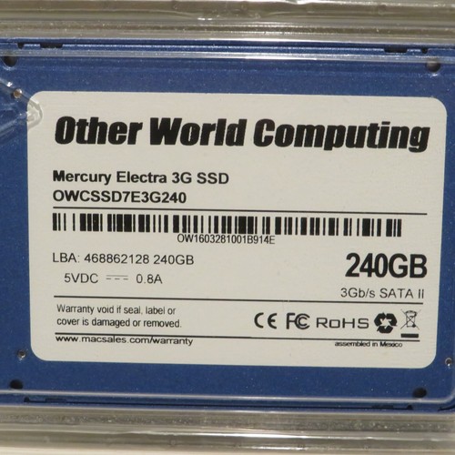 Genuine OWC Mercury Electra 3G 2.5" 240GB SSD OWCSSD7E3G240 NEW - Picture 4 of 4