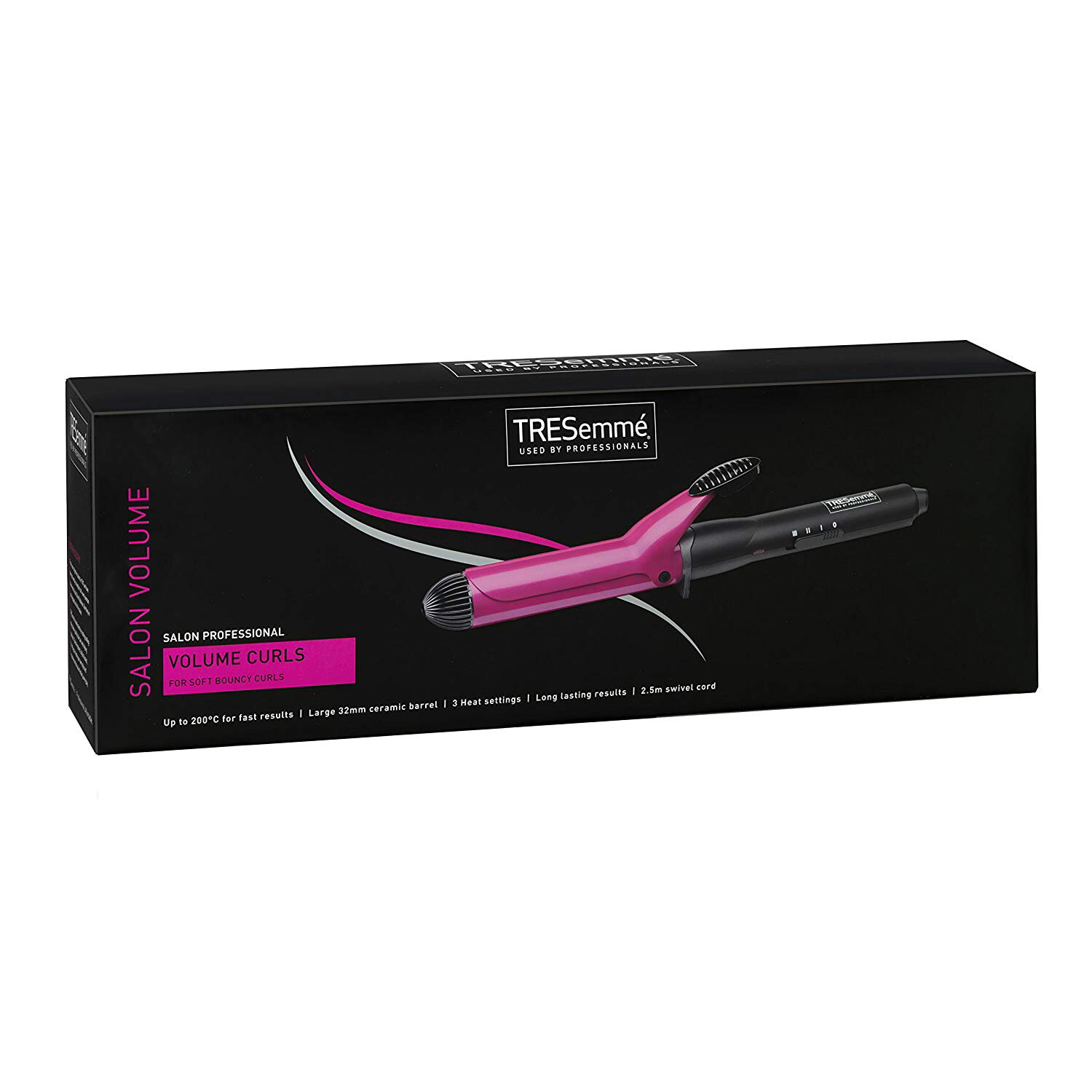 Tresemme Volume Curl Tong, 32 mm Black/Coral - 2805U | eBay