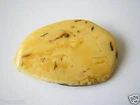 Natural Amber Antique Brooch Butterscotch 6.7 G / 5.1 X 3.2 X 0.5 Cm