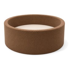 LULLABY COTTON Foam Ball Pit for Toddlers, Brown, Balls Not Included