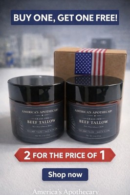 Get One FREE| Grass-Fed Beef Tallow Skin Balm | Natural| Made in USA | 2oz