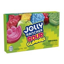 JOLLY RANCHER Sour Gummies Assorted Fruit Gummy Candy Box, 3.5 oz | Sour Candy, 