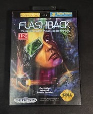 Flashback the Quest for Identity Sega Genesis CIB Tested And Working No manual