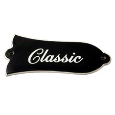 Classic Truss Rod Cover Black 2-Hole Fits Gibson Les Paul Guitars