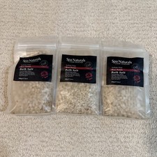 Spa Naturals Rose Petals Bath Salt 17.5oz 3 Pack Sulfate Free Luxury Bath Soak
