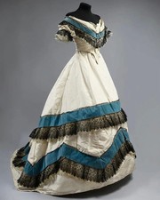 1865s Victorian Civil War Gothic Ball Gown Women Vintage Princess Elegant
