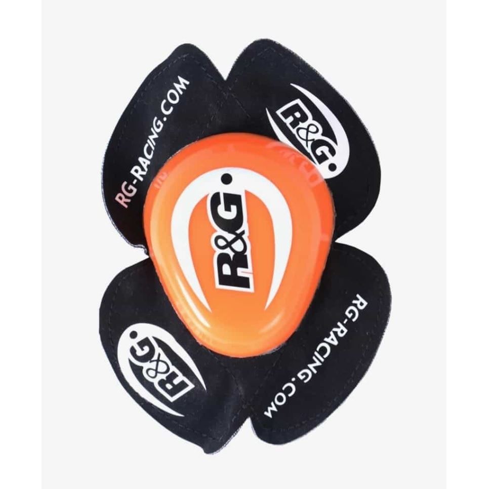 R&G Knee Sliders Standard Profile Orange (Aero Style) Universal Race