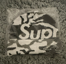 Supreme Big Logo Snow Camo Beanie (FW25)