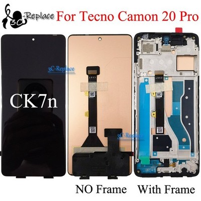 For Tecno Camon 20 Pro 4G CK7n CK7 Touch Digitizer LCD Display Screen Assembly