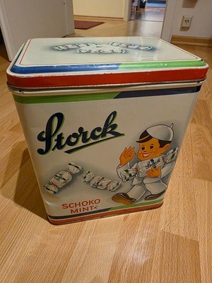 Alte 50er Jahre Storck Blechdose ''Schoko Mint'' - Uromas Schatz