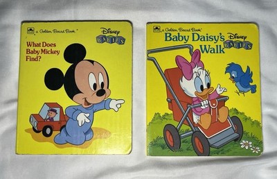 Vintage Disney Babies Mickey Mouse Daisy Duck Board Books Lot 1986 1991