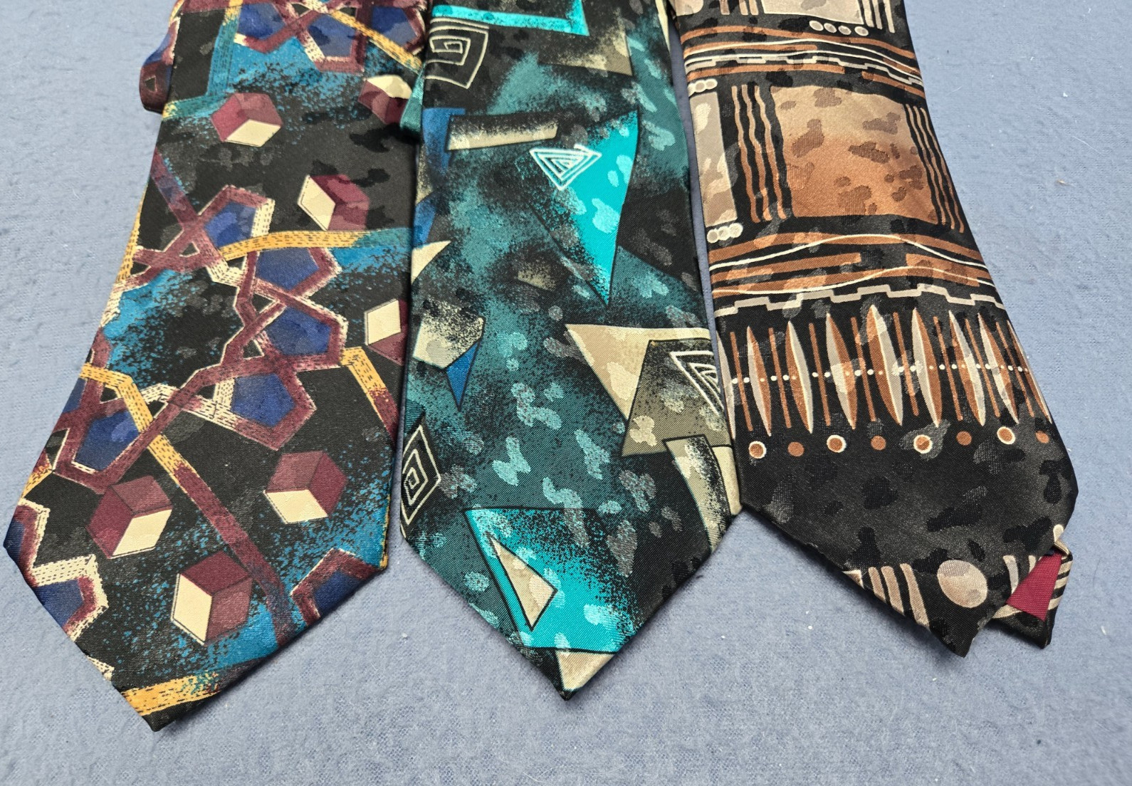 Gianno Geometric Ties 100% Polyester Designer Lot… - image 2
