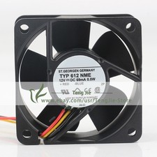 TYP 612NME 12V 69mA 0.8W 6025 60X60X25MM 6CM ball bearing inverter Cooling Fan