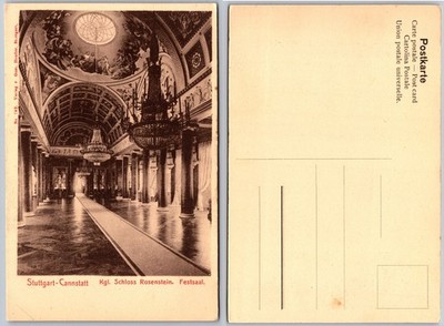 Stuttgart Cannstatt Schloss Rosenstein Ballroom Postcard