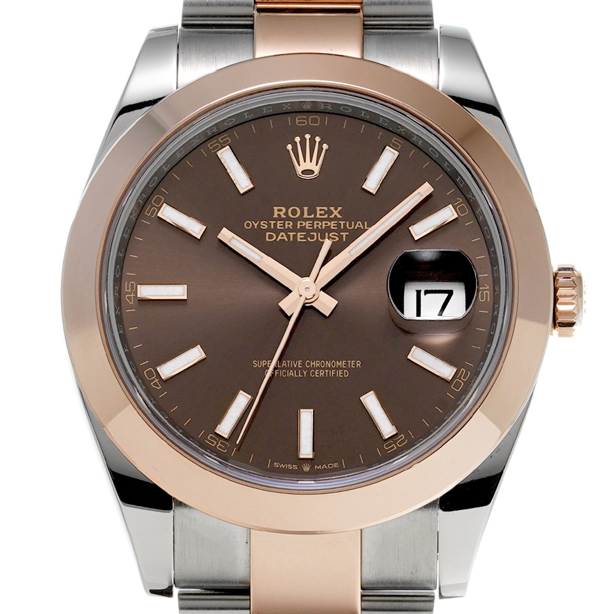 ROLEX Datejust 41 126301 Chocolate brown WATCH 725704 image 6