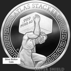 1 oz. 2026 ATLAS STACKER Mini-Mintage proof round .999 silver PRE-SALE