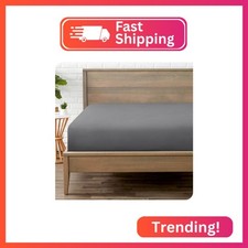 Bare Home Fitted Bottom Sheet Twin Extra Long - Premium 1800 Microfiber - Ultra-