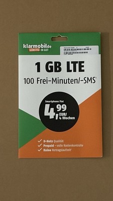 Klarmobil Prepaid Karte SIM Karte