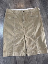Vintage american eagle outfitters khaki camel corduroy above knee skirt size 8