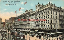 PA, Philadelphia, Pennsylvania, Strawbridge & Clothier's,Trolley,Teich No A17152
