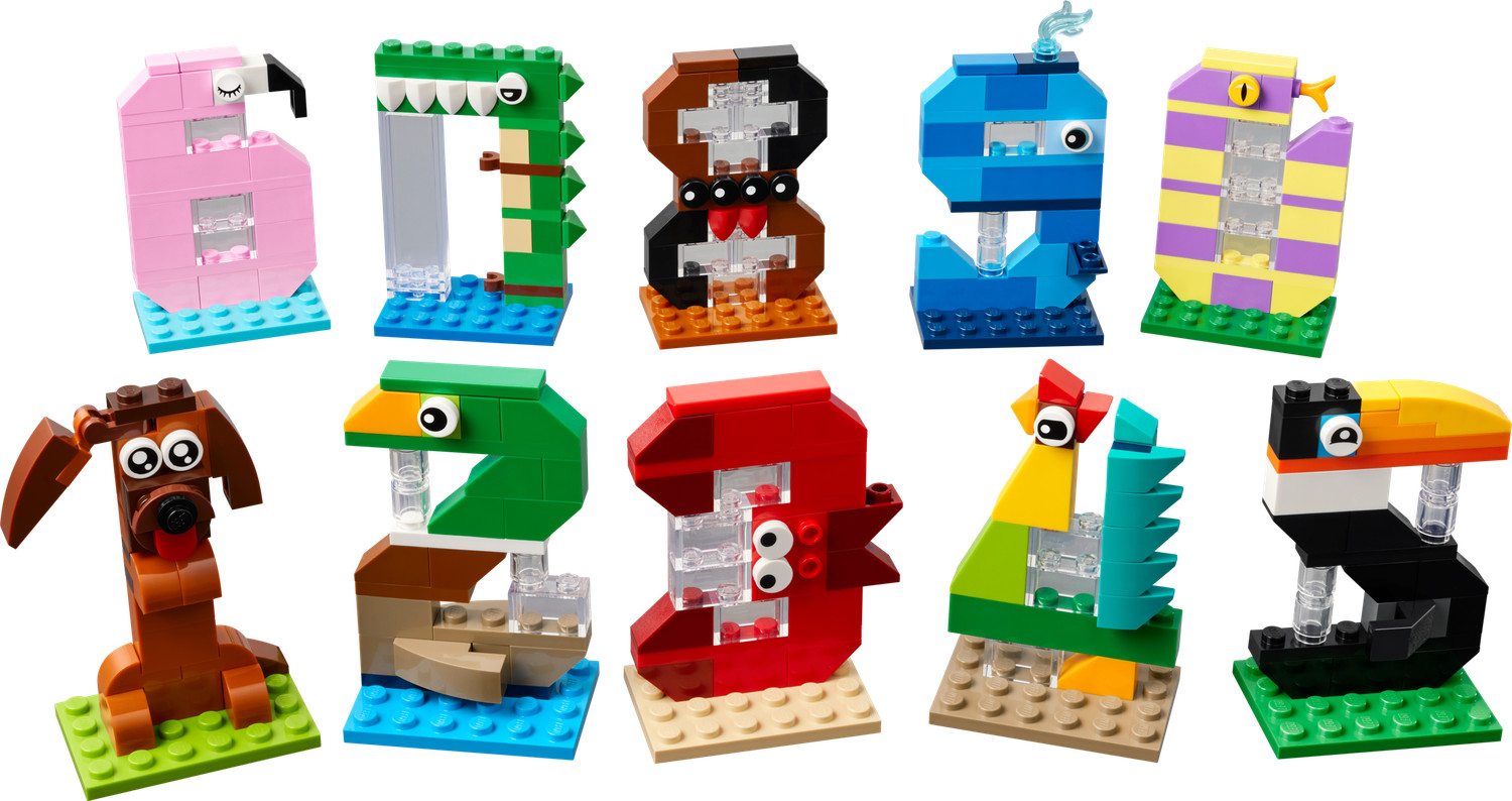 LEGO Iconic 40807 Numeri del Compleanno Giocattolo, Decorazione per Torta - Immagine 6