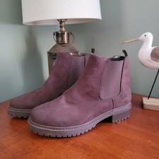 JustFab Nolan Size 12 Chelsea Boots Coffee Br...