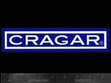 Cragar Wheels - Original Vintage 1980s Racing Decalsticker - 8.50 Inch Size Cragar Wheels - Original Vintage 1980s Racing Decalsticker - 8.50 Inch Size