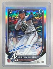 Hurston Waldrep 2025 Bowman Chrome #CRA-HW Refractor Auto RC /499 Rookie