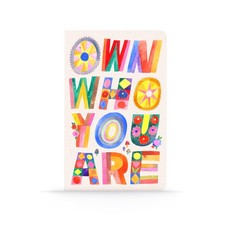 - Own Who You Are - 8.25" x 5.25" Aesthetic Layflat Notebook - 144 Lined Page...