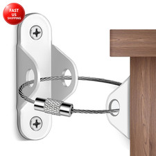 Furniture Anchors10-Pack Baby Proof Heavy Duty Furniture Anchors for Dressers, B