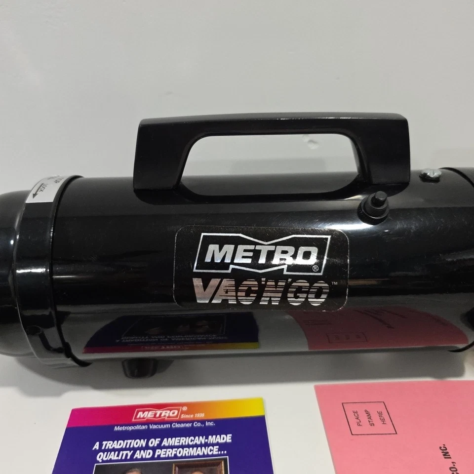 Metro Vac N Go 500 Handheld Vacuum Cleaner With New Bags Adapter With Paperwork! - Image 3 of 4