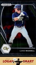 Luke Waddell 2021 Panini Prizm Draft Picks #PDP157 Georgia Tech Yellow Jackets