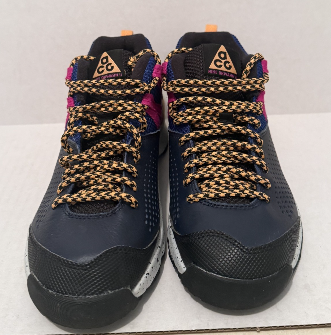 Nike ACG Okwahn II Outdoor Shoes Sneakers 525367-400 Mid Top Men\'s 4 Women\'s 5.5 Nike Okwahn 2 ACG Boots 525367 400 Obsidian Orange Hiking  main image 4