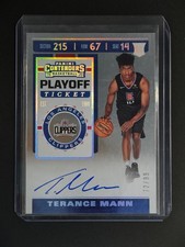 Terance Mann 2019-20 Panini Contenders RC Auto Playoff Ticket 72/99 [3hk